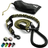 SparklyPets heavy-duty rope bungee leash closeup shows rugged nylon durability for long outdoor walks