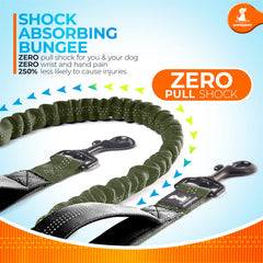 SparklyPets reflective stitches waist leash increases visibility for safer early morning walks