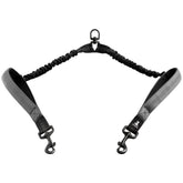 SparklyPets two-dog leash coupler gray keeps two dogs walking calmly and aligned.