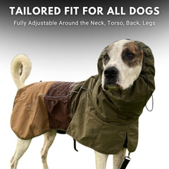 Spark Paws neck-face dryness design keeps neck and face dry without blocking vision.