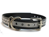 Sparky Pet Co Garmin collar strap closeup highlights durable 3/4-inch width for training control
