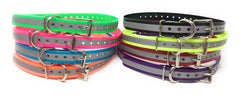 Sparky Pet Co 28-inch adjustable strap with holes for secure fit.