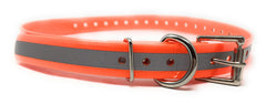 Sparky Pet Co replacement strap shown on a dog for quick collar swaps during training.