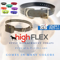Sparky Pet Co waterproof-durable-collar-strap keeps working in wet or muddy adventures.