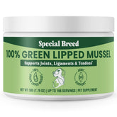 Special Breed polvo de mejillón verde en bote para perros y gatos, apoyo articular suave