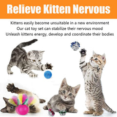 Speedy Panther fluffy mouse toy enhances batting and stalking fun.