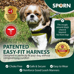 Sporn Easy-Fit Mesh Harness back view highlights adjustable straps for comfortable wear.