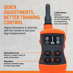SportDOG SportTrainer quick-charge battery powers long training sessions quickly.