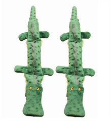 SPOT Skinneeez Extreme crocodile dog toy, 25-inch, triple squeaker for durable, mess-free play