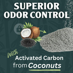 Sprinkle & Sweep poo fact duo included for efficient litter-area management.