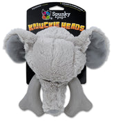 Spunky Pup Knucklehead durable dog toy in elephant shape for aggressive chewers.