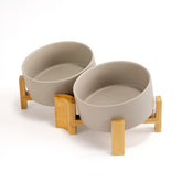 SPUNKYJUNKY tilted-bowl-angle side view showing easy feeding access for pets