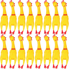 Sratte screaming chicken toy pack—six yellow squeaky toys for stress relief and play