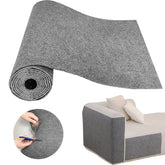 SREBAY cat scratch couch protector in light grey ready for trim and fit.