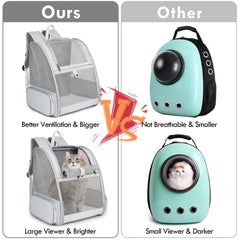 SSAWcasa cat backpack removable mat enhances hygiene and pet coziness during travel