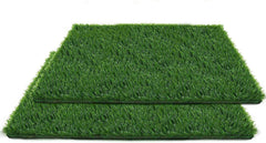 SSRIVER artificial grass dog pee tray pack 2 shows dual mats for training and convenience