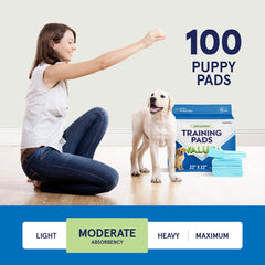 Stack Man puppy pads leak resistant film protects floors during accidents