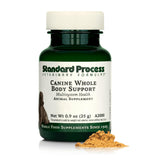 Standard Process Inc. Canine Whole Body Support powder tin for multisystem daily maintenance.