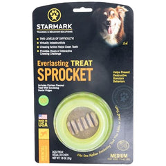 Starmark Everlasting Sprocket Mediano, juguete-doble-relleno para entretenimiento prolongado.