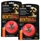 Starmark Everlasting Treat Bento Ball small outer-angle shows durable puzzle toy for small dogs