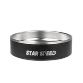 StarSpeed 24oz stainless steel dog bowl with non-slip base reduces spills and mess