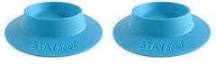 STAYbowl sky blue large tip-proof bowl front view for mess-free feeding