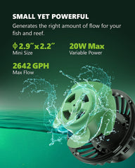STAYGROW Wave Maker controller demonstrates precise mode selection for tailored aquarium flow.
