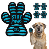 Steady Paws anti-slip paw grips closeup show secure traction on slick floors.