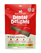Stella & Chewy's Dental Delights large bag packaging for easy storage and serving