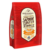 Stella & Chewy's Raw Coated Beef Recipe bag front, grain-free nourishment for dogs.