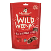 Stella & Chewy's Wild Weenies packaging close-up showing quality and USA-made craftsmanship.