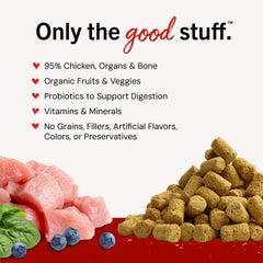 Stella & Chewy's probiotics bottle beside mixers signals digestive support.