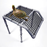 StellarOcean turtle basking platform side view shows secure suction cups and stability