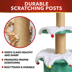 Stephan Roberts Cat Christmas Tree Sisal Posts encourage healthy scratching and play