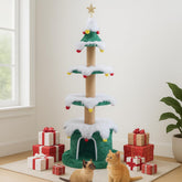 Stephan Roberts Cat Christmas Tree Tower offers a playful focal space for curious felines