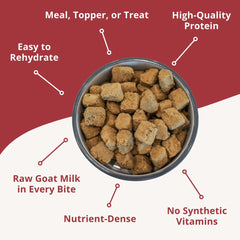 Steve's Real Food beef nuggets toppers on meals help picky eaters.