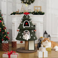 STILLCOVE christmas-cat-tree-topper brightens the room with festive charm.