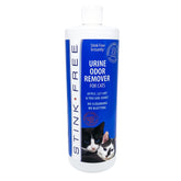 Stink Free 32oz bottle with spray nozzle for cat urine odor removal.