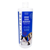 Stink Free Instantly Urine Odor Remover bottle ready for quick carpet treatment