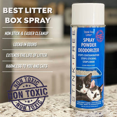 Stink Free odor eliminator for garbage and diaper pails; home odor control.