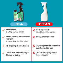 Stink Free carpet-spot-cleaning spray neutralizes pet odors on carpet.