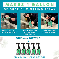 Stink Free dog-bed-application targets odors in fabrics and upholstery.