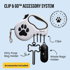 StitchLeash ergonomic handle closeup shows comfortable, anti-slip grip during long strolls.