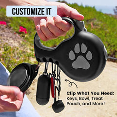 STITCHLEASH StitchLeash four hooks keep essentials organized during walks.