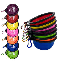 STKBES collapsible dog bowl folded compactly saves space in bags.
