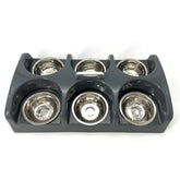STKBES Puppy Feeding System 6-puppy bowl station keeps mealtimes organized.