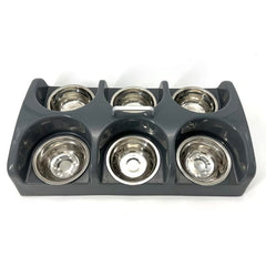 STKBES Puppy Feeding System 6-puppy bowl station keeps mealtimes organized.