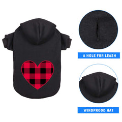 Stpiatue dog hoodie XXL size for a comfortable fit