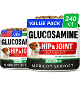 STRELLALAB dog joint supplement chews demonstrate tasty mobility support for active dogs.