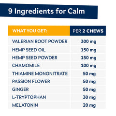 STRELLALAB calming chews suitable from puppy to adult dogs
